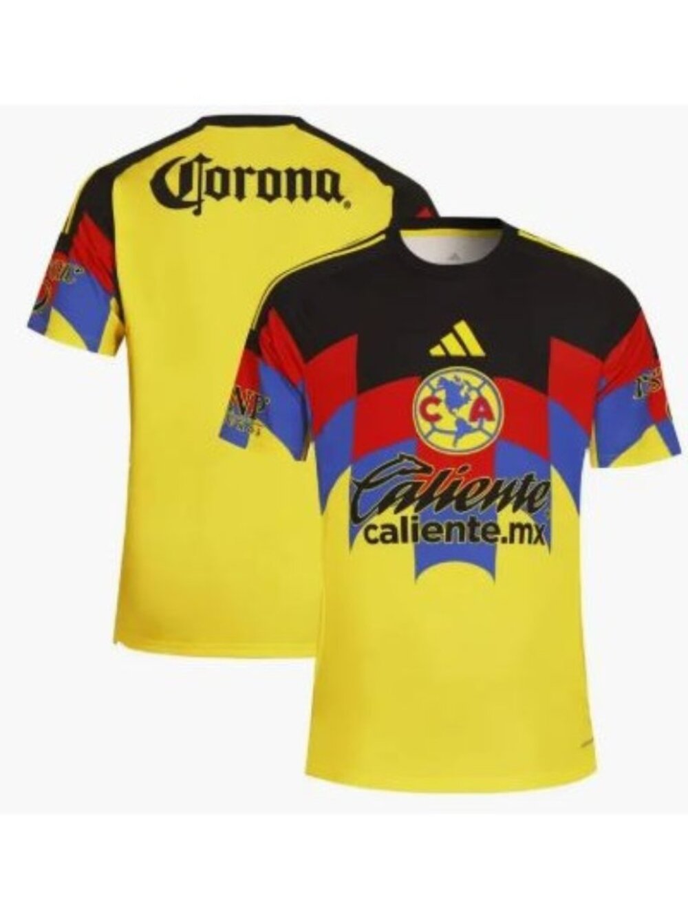 Adidas Yellow Club America Size Medium 25/26 Home Replica Jersey NWT